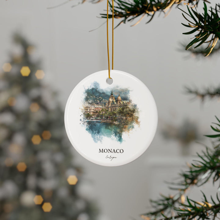 Monaco Ornament: Unique Monaco Souvenir, Monaco Xmas Decor, and Authentic Monaco Gift