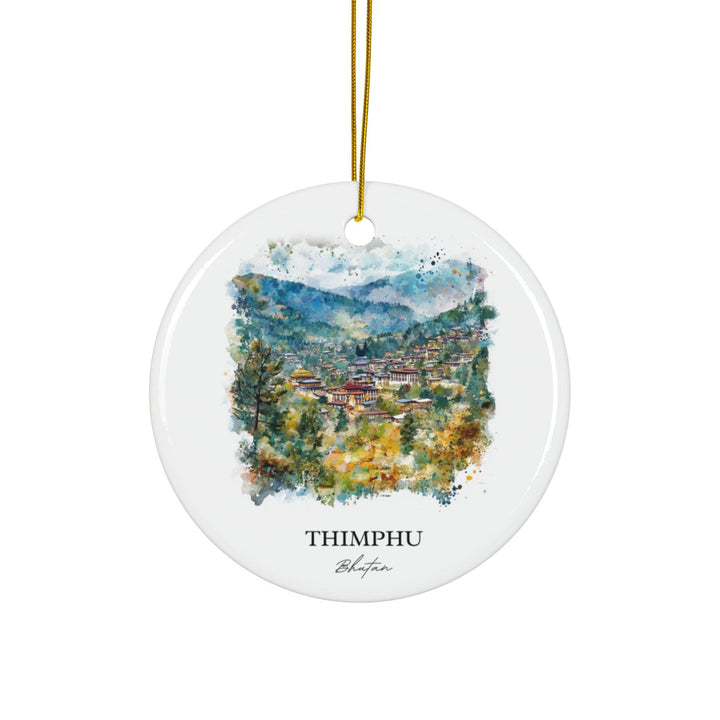 Thimphu Bhutan Ornament: Unique Thimphu Souvenir, Thimphu Xmas Decor, and Authentic Thimphu Bhutan Gift