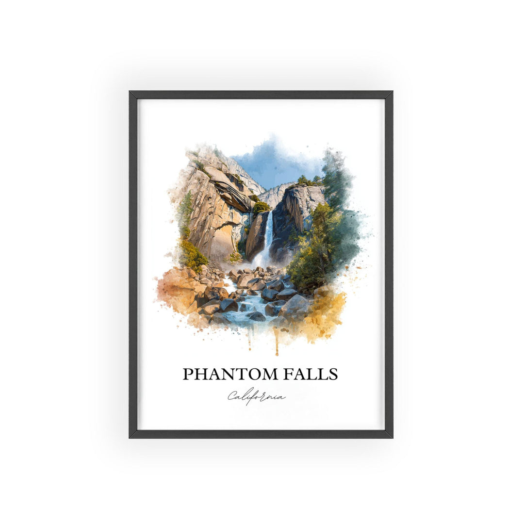 Phantom Falls, USA – Watercolor Art Print