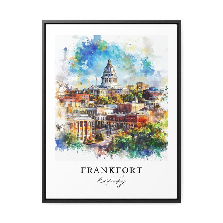 Frankfort, Kentucky, USA – Watercolor Art Print