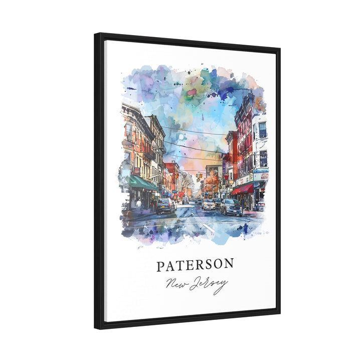 Paterson Wall Art, Paterson NJ Print, Paterson NJ Watercolor, Paterson New Jersey Gift,