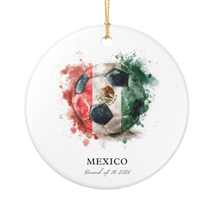Mexico Soccer Ornament 2026 | Round of 16 Football Fan Keepsake, Mexico Christmas Ornament