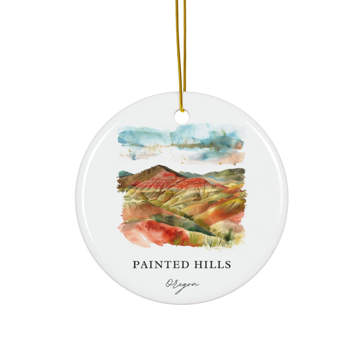 Painted Hills OR Ornament: Unique Painted Hills Souvenir, Oregon Xmas Decor, and Authentic Painted Hills Gift