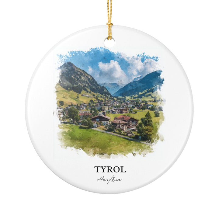 Tyrol Ornament: Unique Tyrol Austria Souvenir, Austria Xmas Decor, and Authentic Tyrol Austria Gift