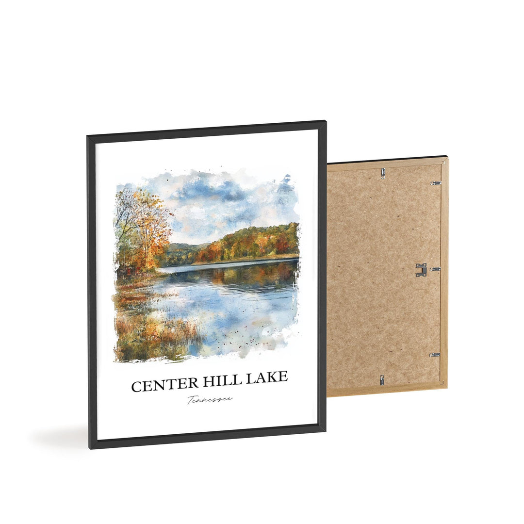 Center Hill Lake Wall Art, Middle Tennessee Print, Tennessee Artwork, Center Hill Lake Gift, Travel Print, Travel Poster, Housewarming Gift
