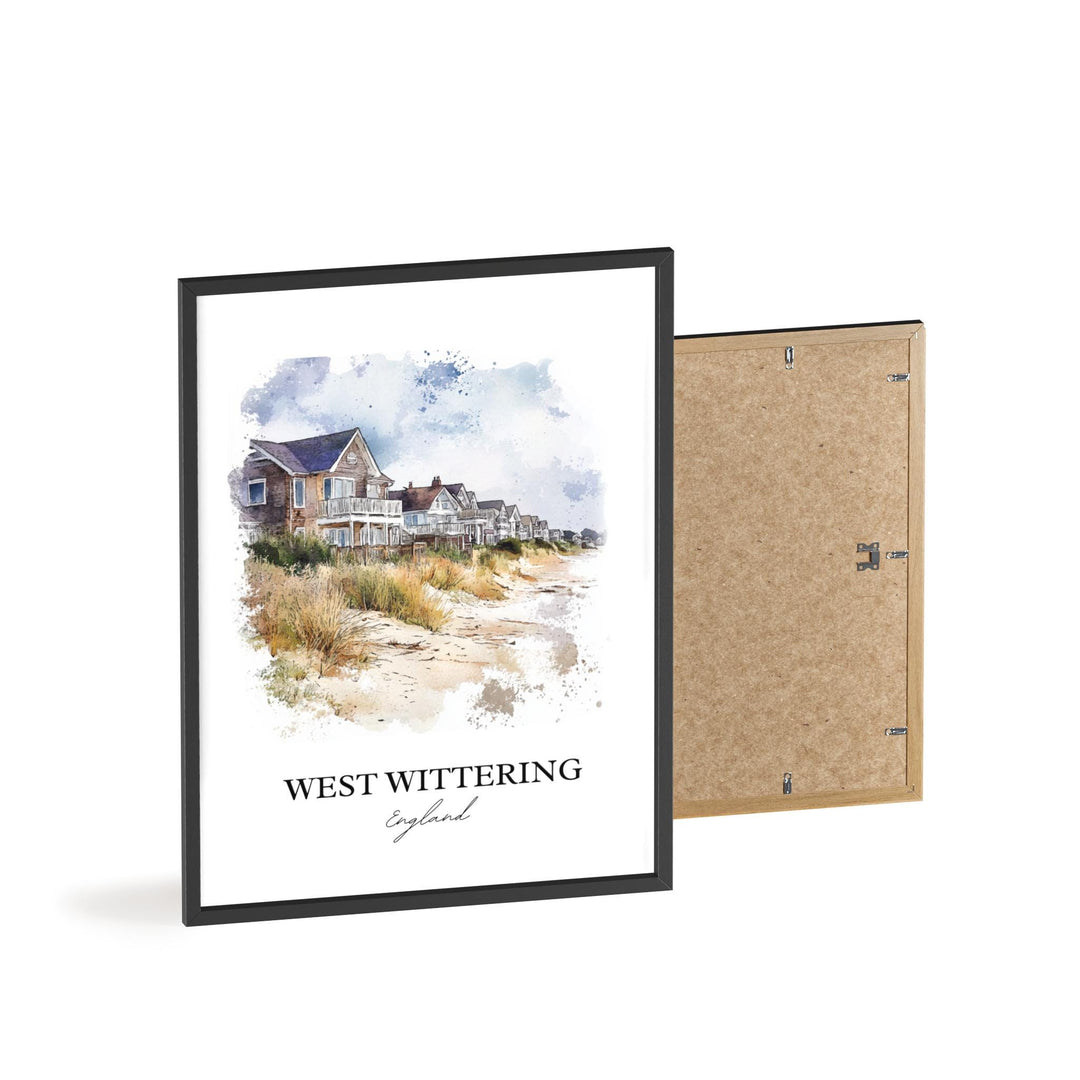 West Wittering Wall Art, Chichester District Print, West Sussex Artwork, West Wittering Gift, Travel Print, Travel Poster, Housewarming Gift