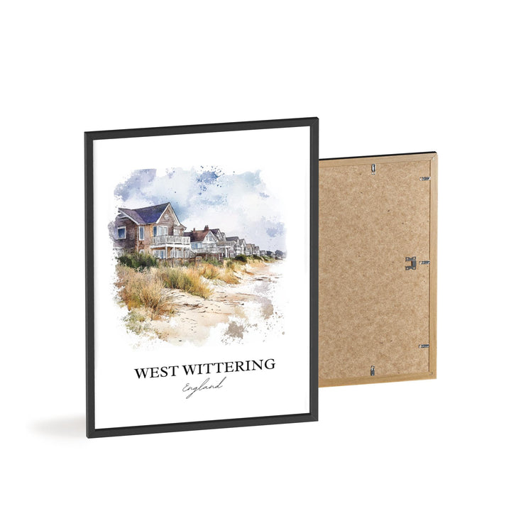 West Wittering Wall Art, Chichester District Print, West Sussex Artwork, West Wittering Gift, Travel Print, Travel Poster, Housewarming Gift