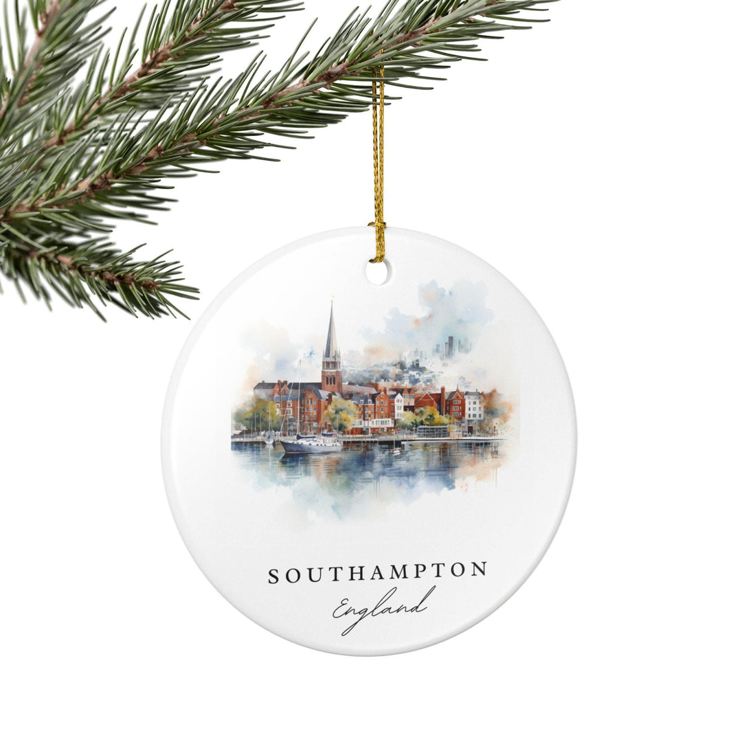 Southampton England Ornament: Unique Southampton Souvenir, Southampton Xmas Decor, and Authentic England Gift