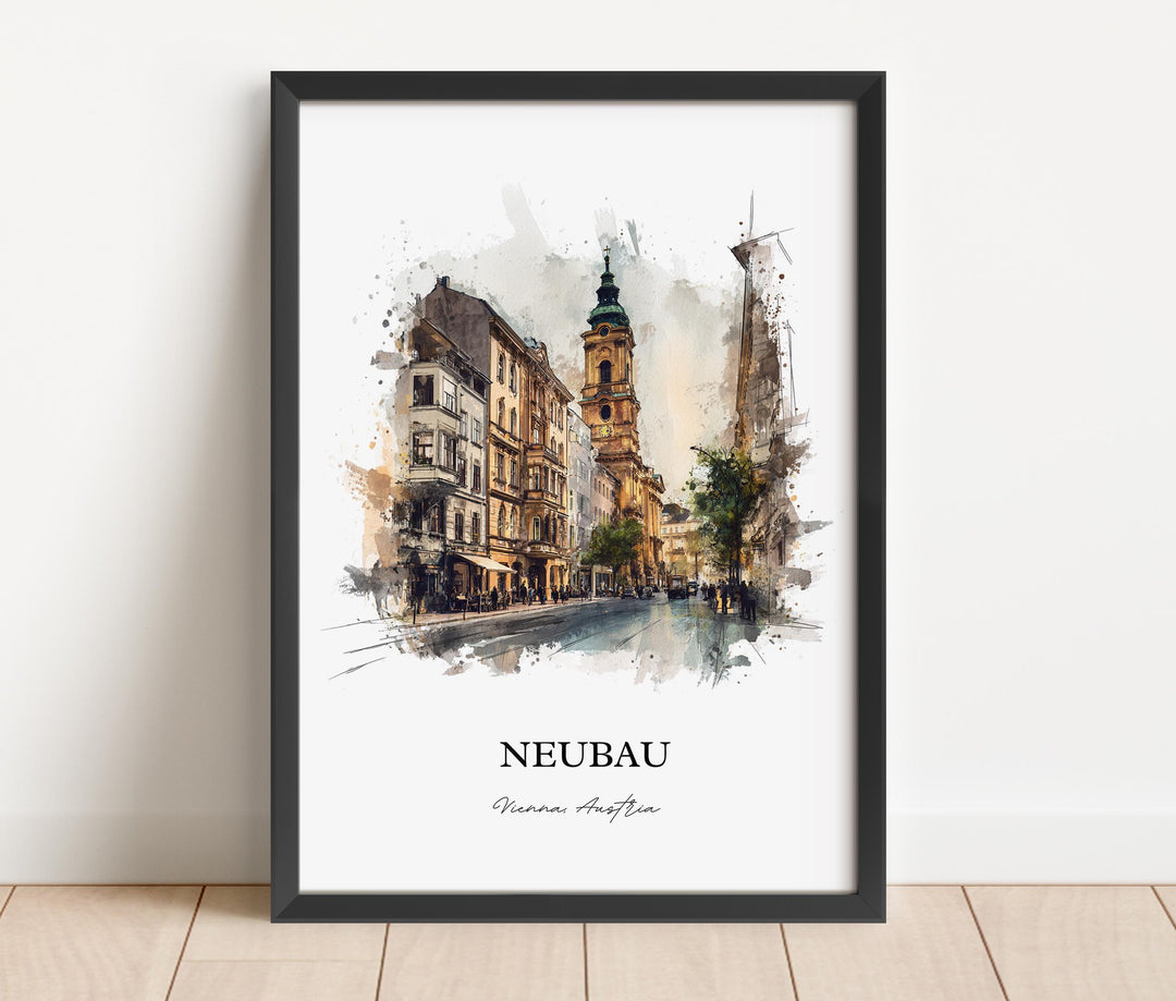 Vienna, Austria – Watercolor Art Print