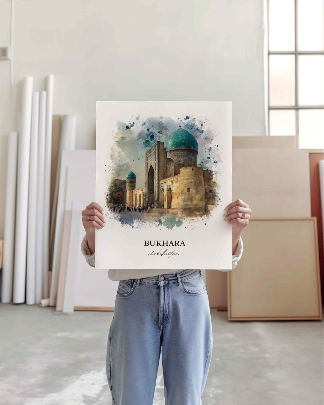 Bukhara, Uzbekistan – Watercolor Art Print