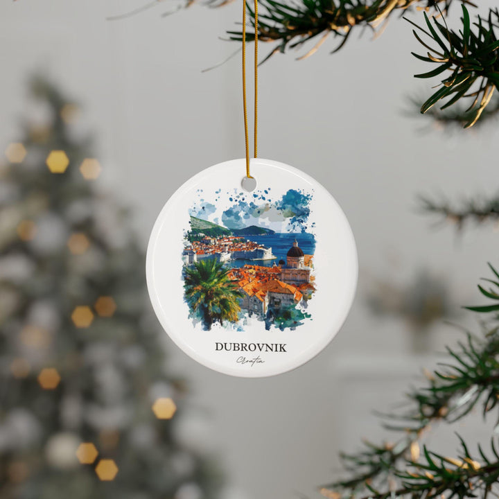 Dubrovnik Croatia Ornament: Unique Dubrovnik Souvenir, Dubrovnik Xmas Decor, and Authentic Dubrovnik Croatia Gift