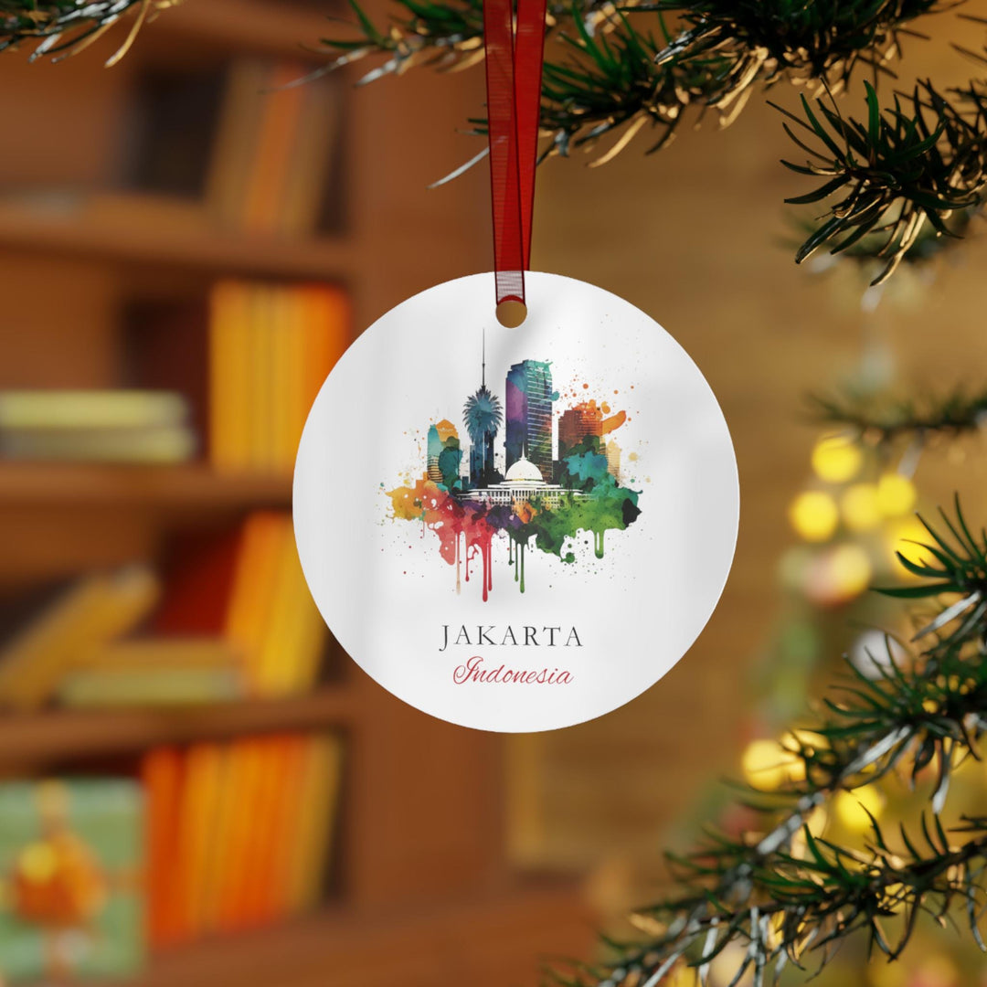 Jakarta Indonesia Ornament: Unique Jakarta Souvenir, Jakarta Xmas Decor, and Authentic Jakarta Christmas Gift