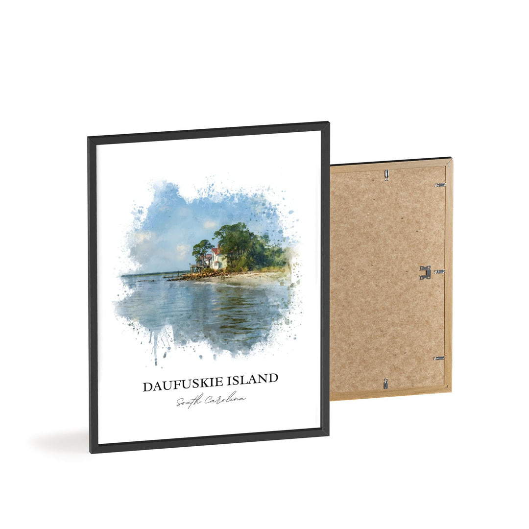 Daufuskie Island, SC – Watercolor Art Print