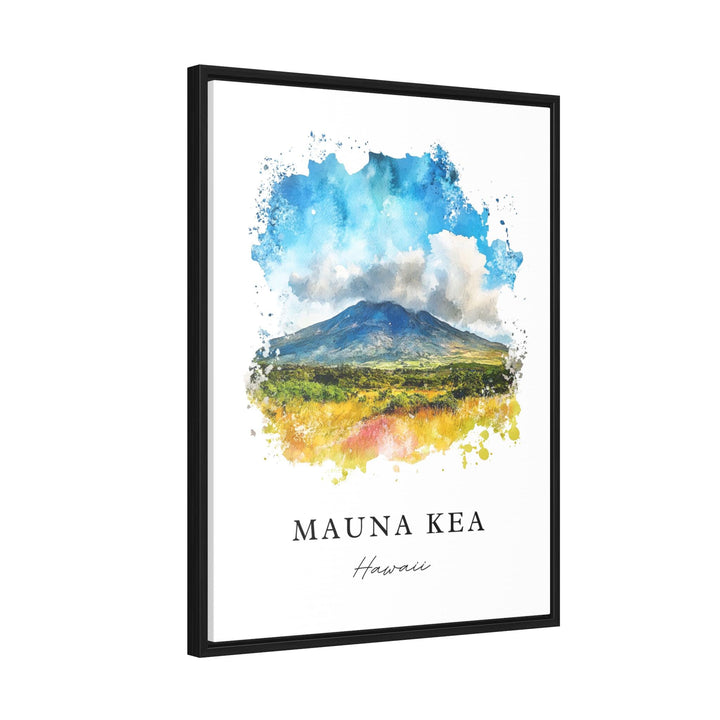 Mauna Kea Wall Art, Mauna Kea Hawaii Print, Mauna Kea Watercolor, Mauna Kea HI Gift,