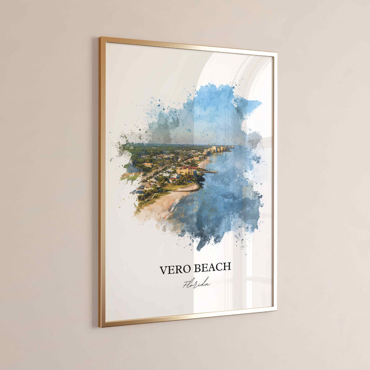 Vero Beach, FL – Watercolor Art Print