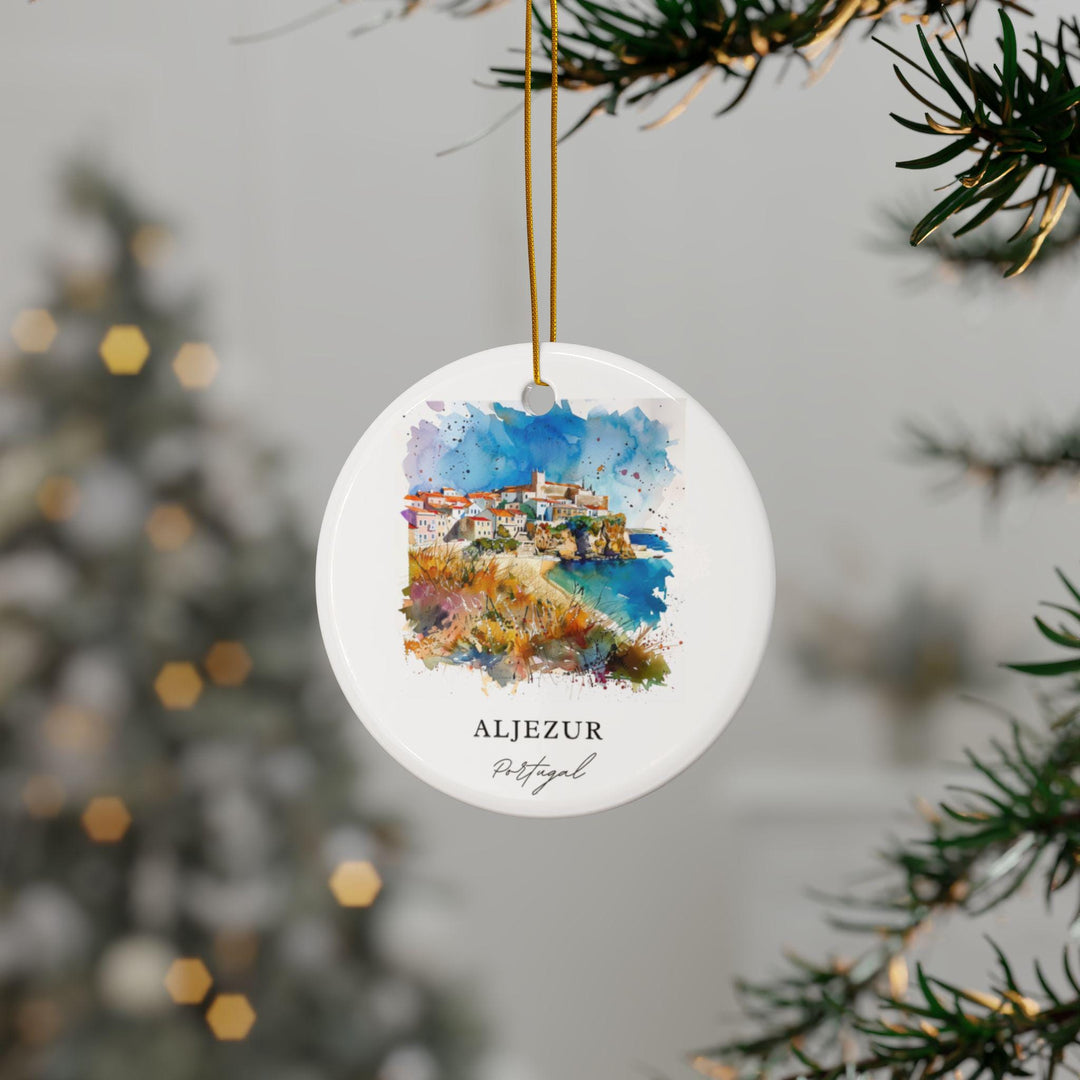 Aljezur Portugal Ornament: Unique Aljezur Souvenir, Aljezur Xmas Decor, and Authentic Portugal Gift