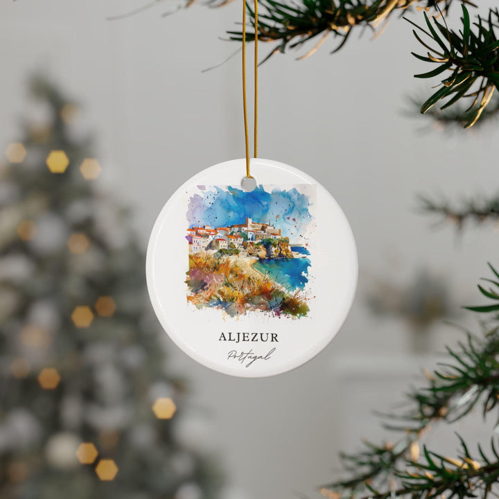 Aljezur Portugal Ornament: Unique Aljezur Souvenir, Aljezur Xmas Decor, and Authentic Portugal Gift