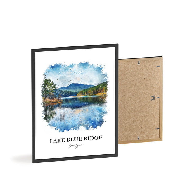 Lake Blue Ridge Wall Art, Fannin County Print, Blue Ridge Artwork, Lake Blue Ridge Gift, Travel Print, Travel Poster, Housewarming Gift