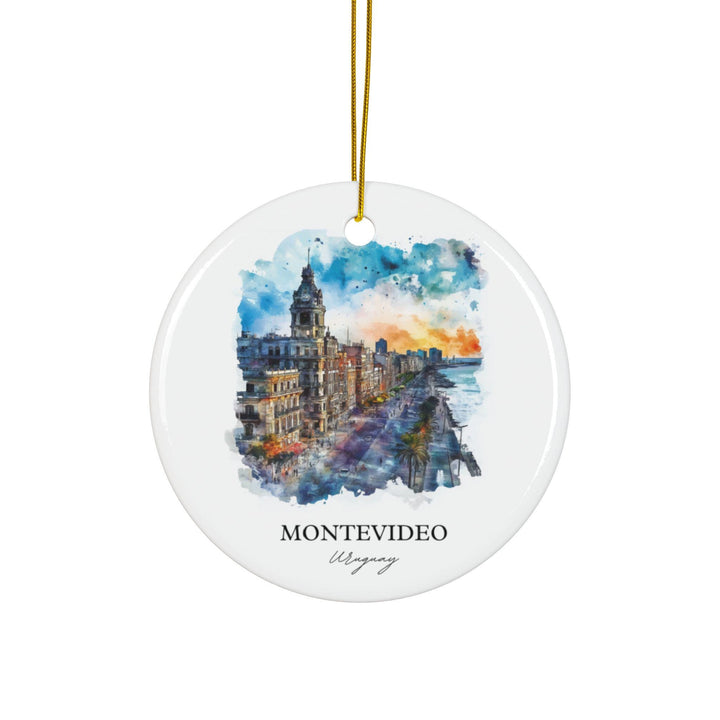 Montevideo Ornament: Unique Montevideo Souvenir, Uruguay Xmas Decor, and Authentic Montevideo Uruguay Gift