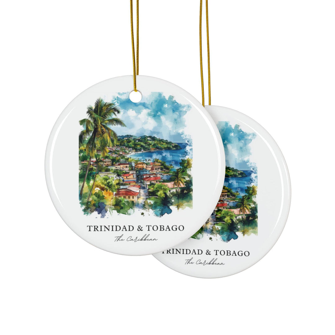 Trinidad and Tobago Ornament: Unique Trinidad and Tobago Souvenir, Caribbean Xmas Decor, and Authentic Caribbean Gift