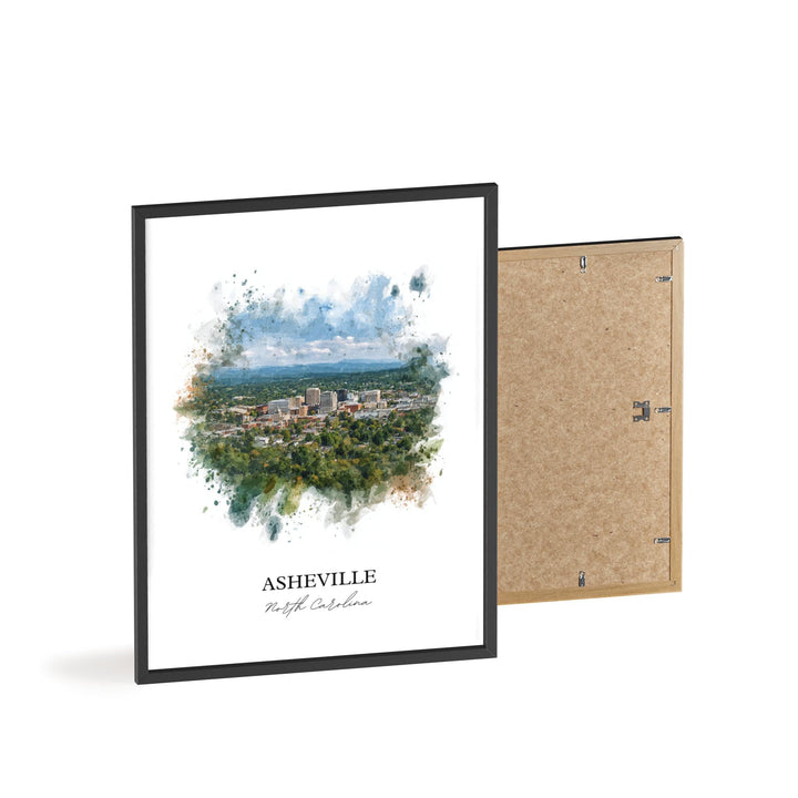 Asheville, North Carolina – Watercolor Art Print