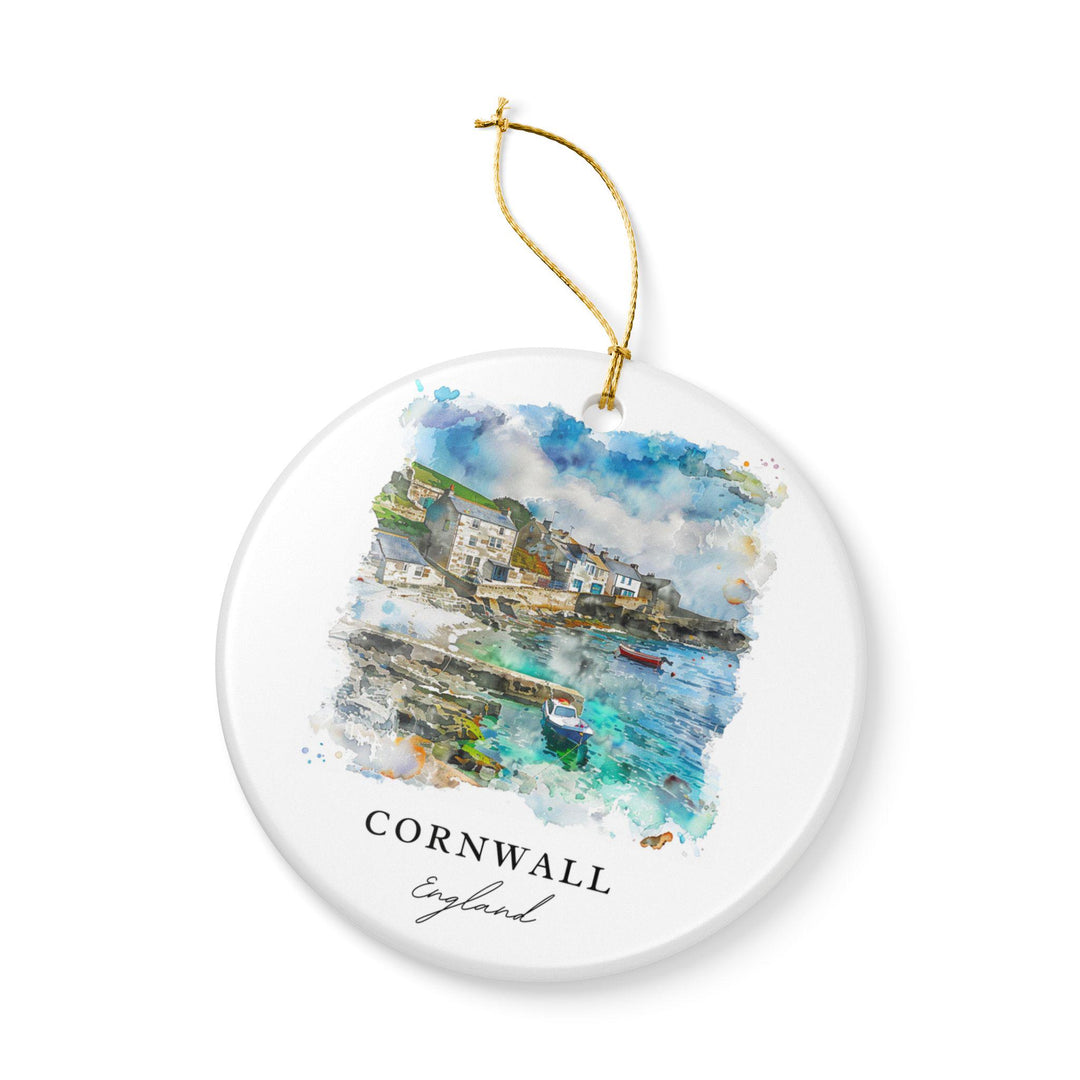 Cornwall, England Ornament: Unique Cornwall Souvenir, Cornwall Xmas Decor, and Authentic Cornwall England Gift