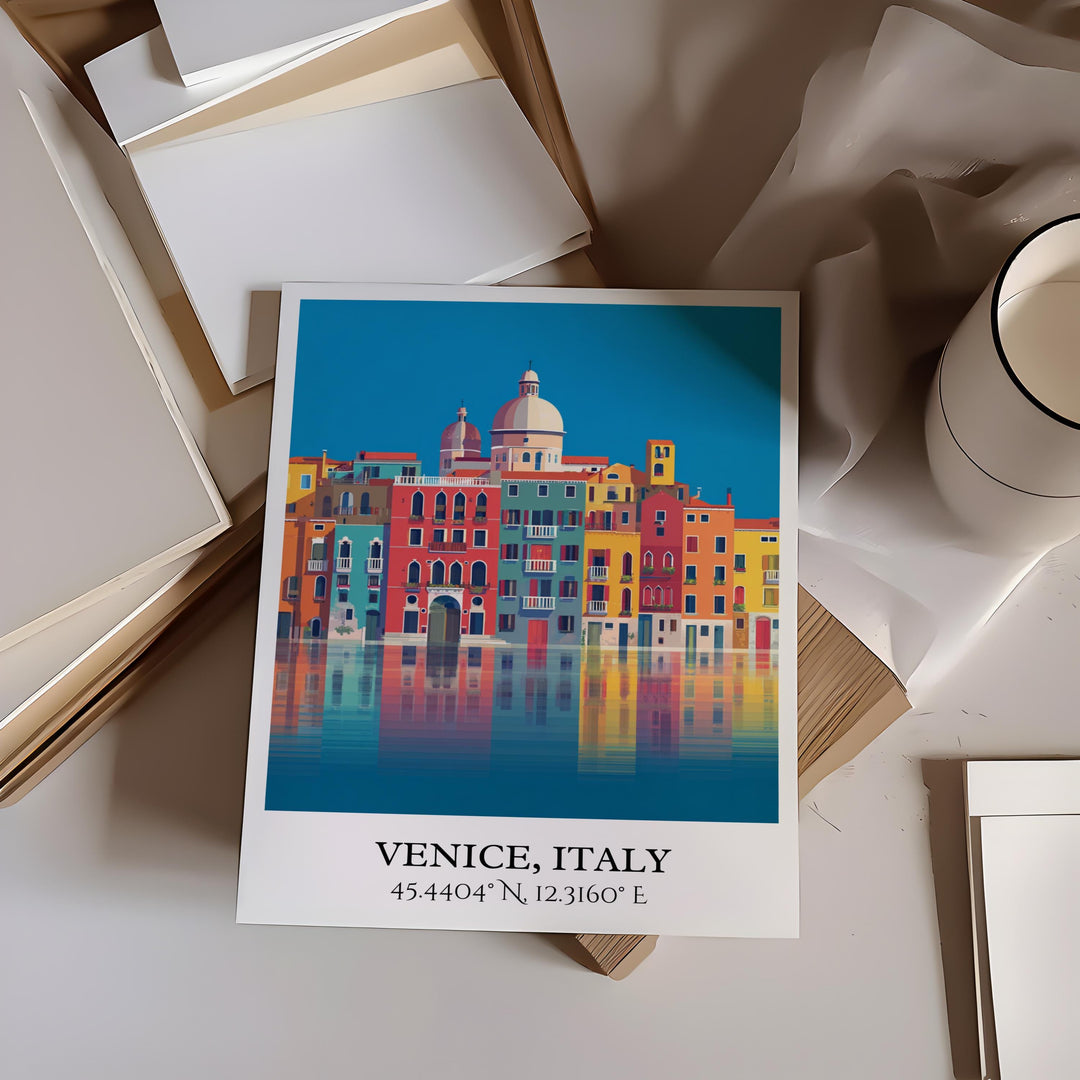 Venice Italy Art, Venice Retro Travel Art, Venice Home Decor, Venice Gift, Venice Italy Travel Art, Travel Prints, Housewarming Gift