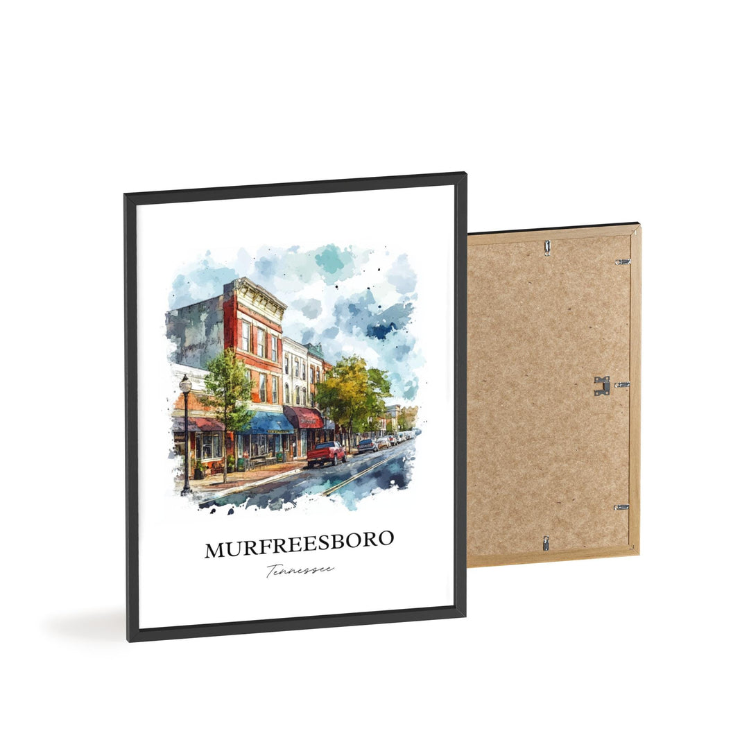Murfreesboro, TN, USA – Watercolor Art Print