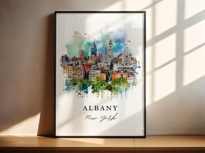 Albany Wall Art - New York Print