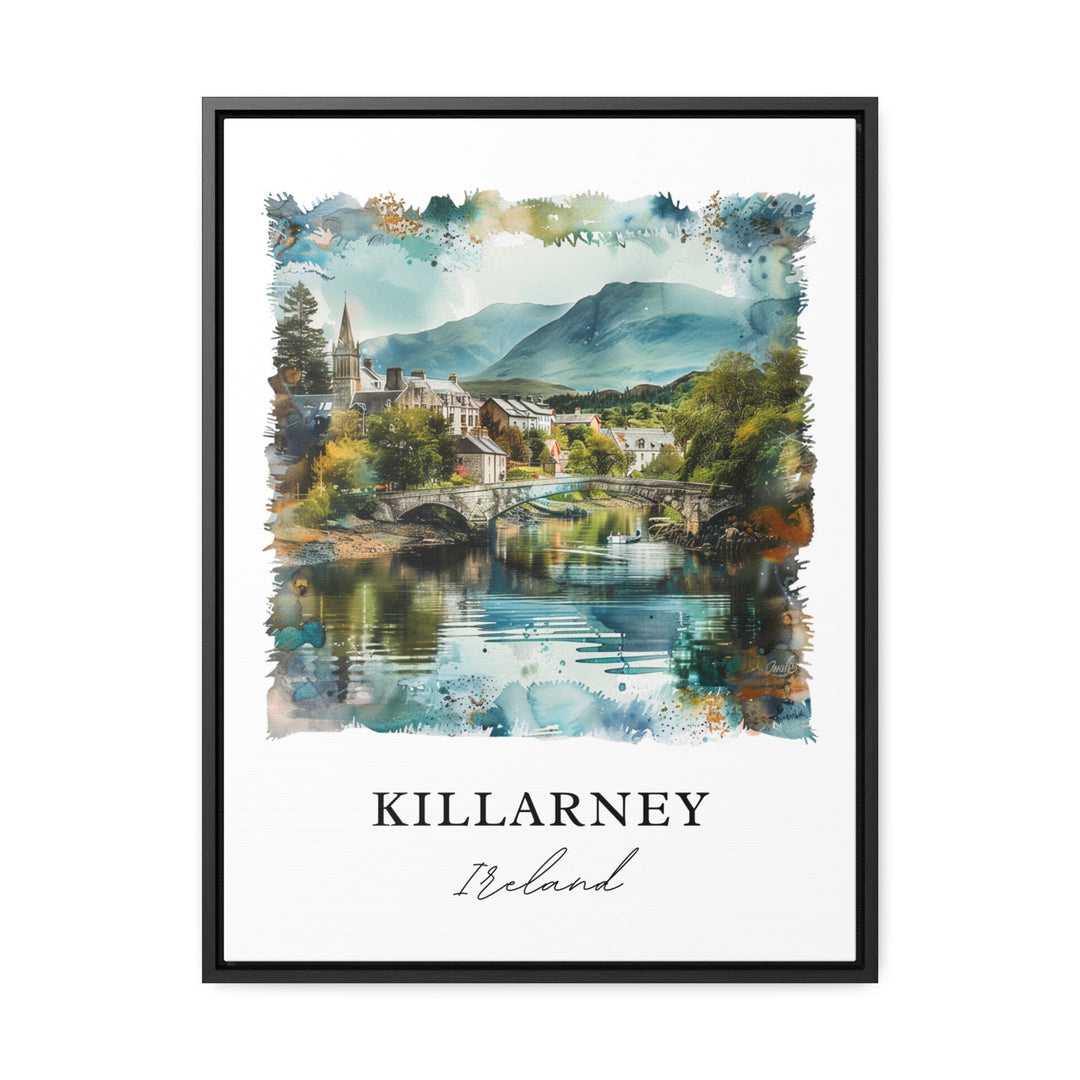 Killarney Ireland Wall Art, Killarney Ireland Print, Killarney Watercolor, Killarney Gift, Travel Poster, Housewarming Gift