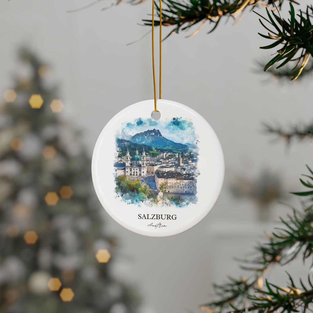 Salzburg Austria Ornament: Unique Salzburg Souvenir, Salzburg Xmas Decor, and Authentic Salzburg Gift