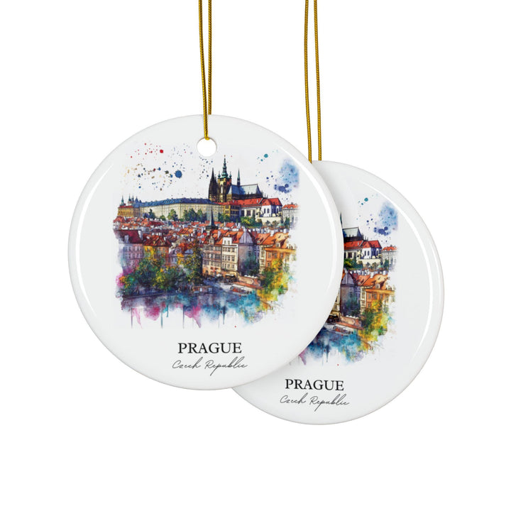 Prague Ornament: Unique Prague Czech Republic Souvenir, Czech Republic Xmas Decor, and Authentic Prague Gift