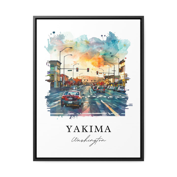 Yakima WA Wall Art, Yakima Print, Yakima Valley Watercolor Art, Yakima Washington Gift,