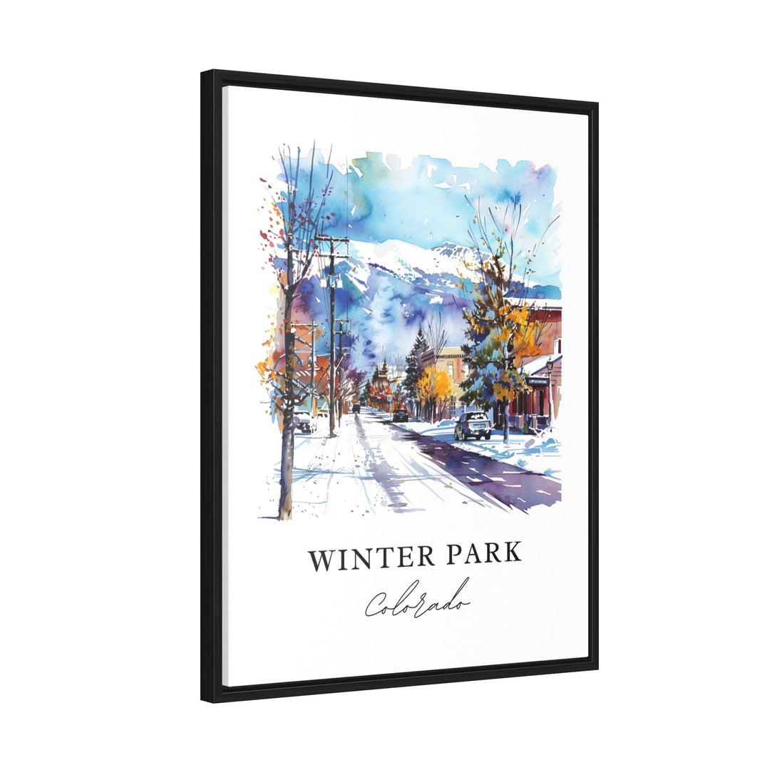 Winter Park CO Art, Grand County Colorado, Winter Park Print, Winter Park Colorado  Gift,