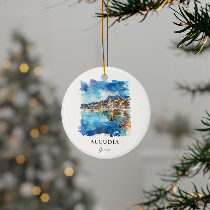 Alcudia Spain Ornament: Unique Alcudia Souvenir, Alcudia Xmas Decor, and Authentic Alcudia Spain Gift