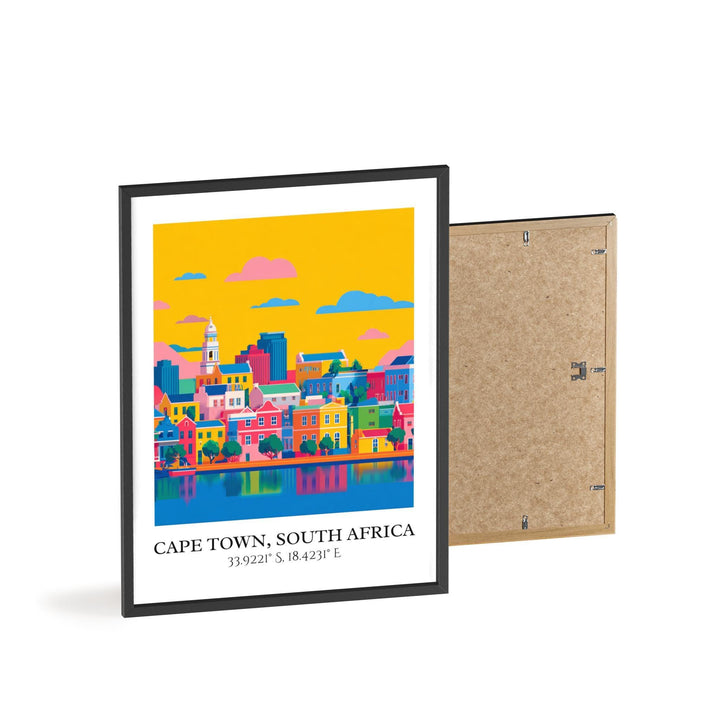 Cape Town Art, Cape Town Retro Travel Art, Cape Town Home Decor, Cape Town Gift, South Africa Travel Art, Travel Prints, Housewarming Gift