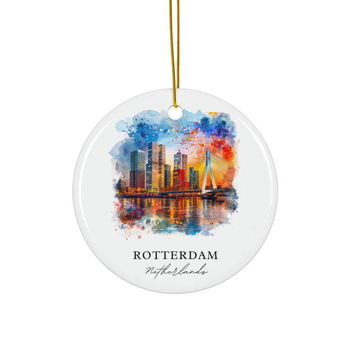 Rotterdam Ornament: Unique Rotterdam Souvenir, Rotterdam Xmas Decor, and Authentic Rotterdam Netherlands Christmas Gift