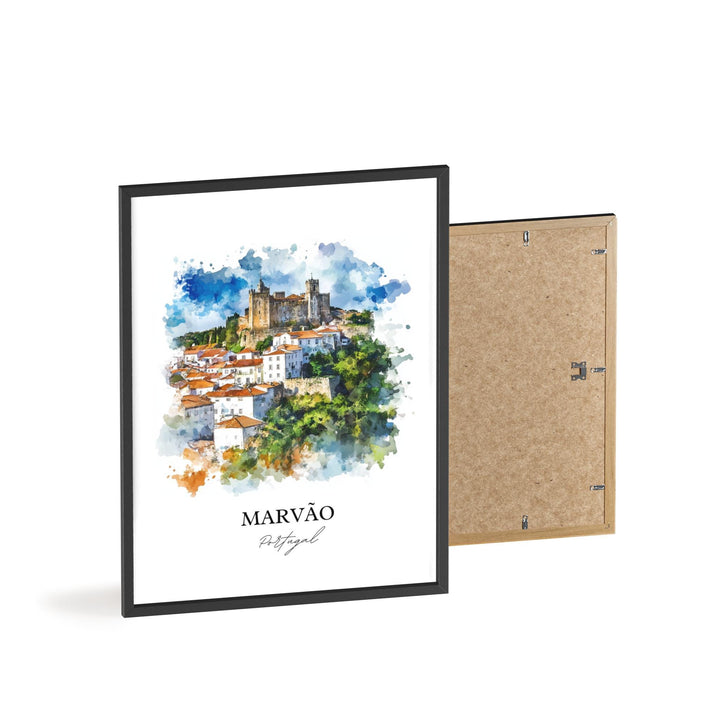 Marvao, Portugal – Watercolor Art Print