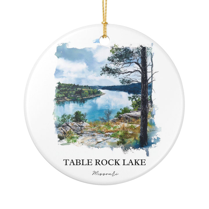 Table Rock Ornament: Unique Table Rock Missouri Souvenir, Missouri Xmas Decor, and Authentic Missouri Gift