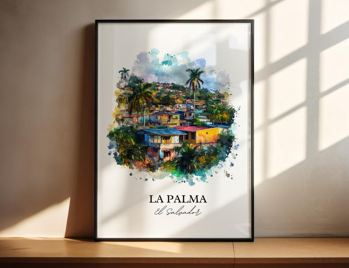 La Palma, El Salvador – Watercolor Art Print