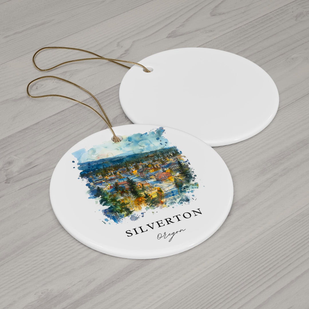 Silverton Oregon Ornament: Unique Silverton OR Souvenir, Silverton Xmas Decor, and Authentic Silverton Oregon Christmas Gift