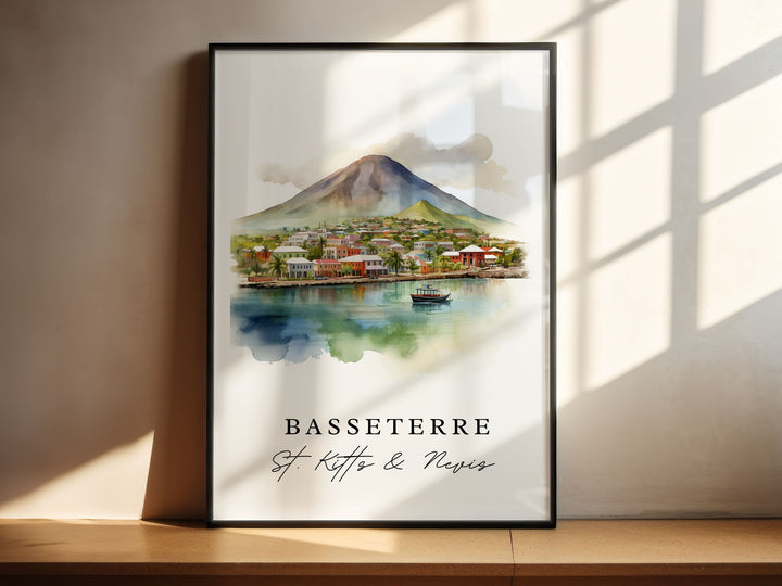 Basseterre Wall Art - Saint Kitts and Nevis Print