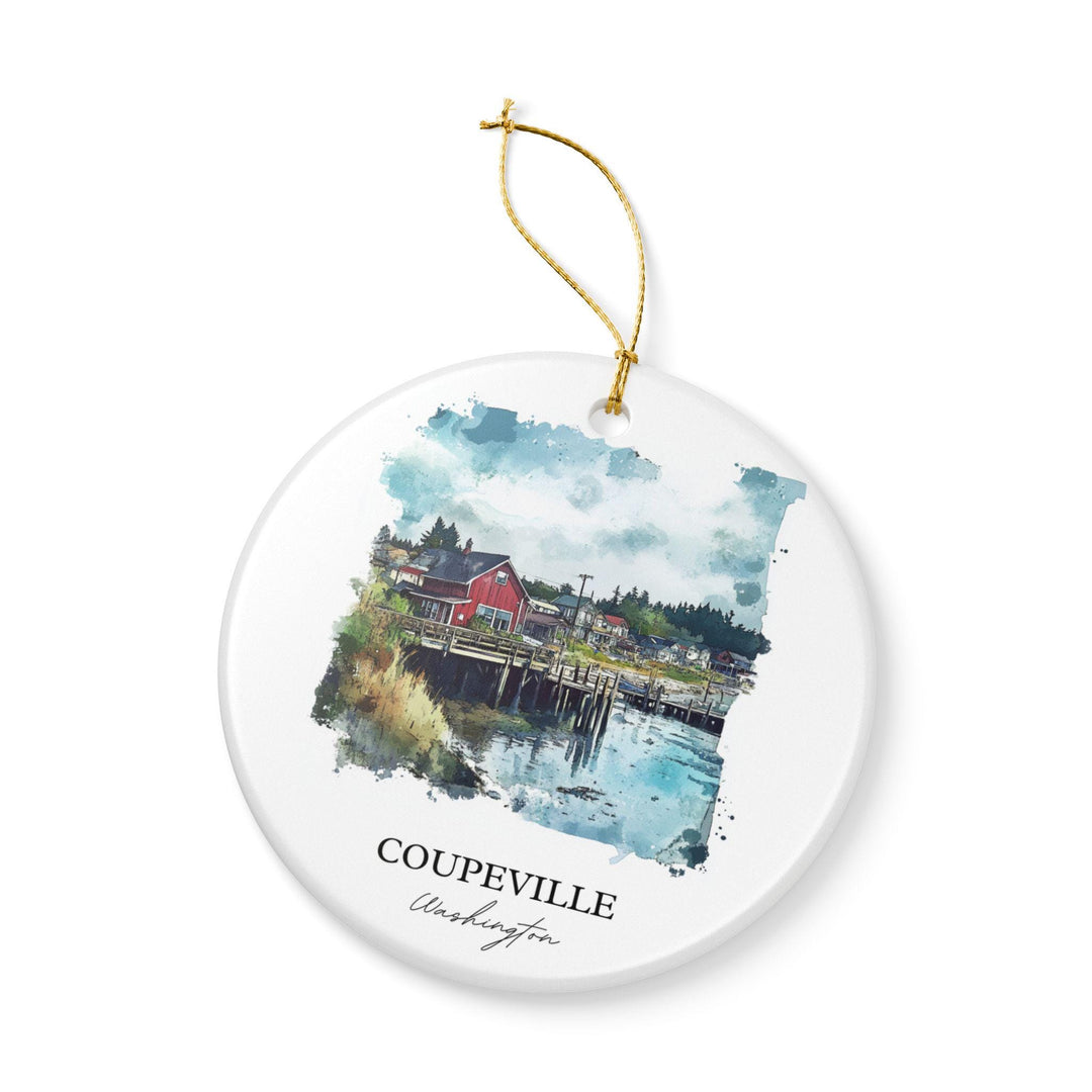 Coupeville WA Ornament: Unique Coupeville Souvenir, Coupeville WA Xmas Decor, and Authentic Washington Gift