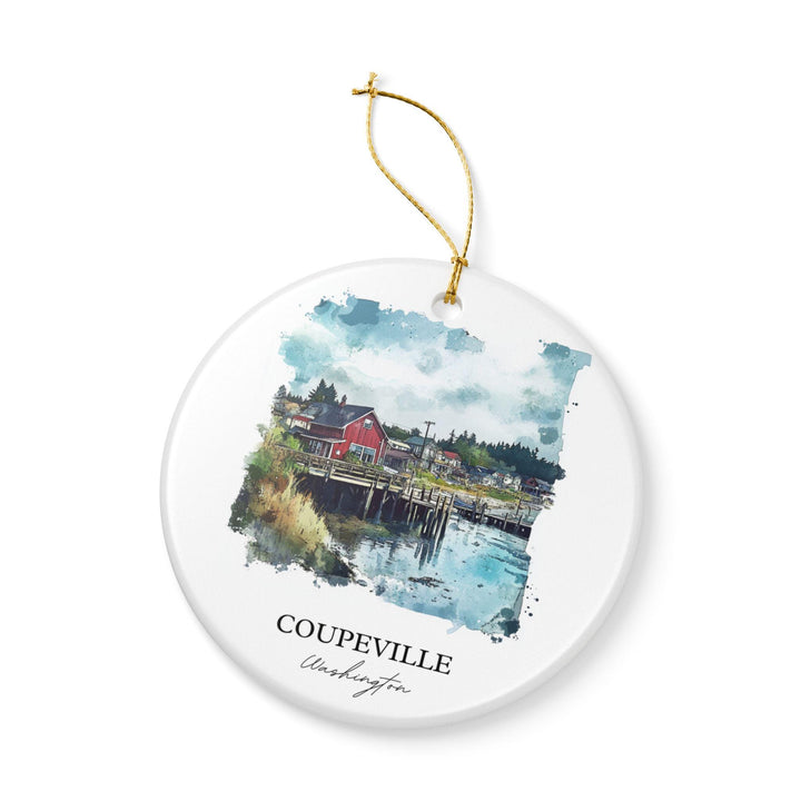 Coupeville WA Ornament: Unique Coupeville Souvenir, Coupeville WA Xmas Decor, and Authentic Washington Gift