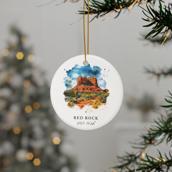 Red Rock State Park Ornament: Unique Sedona Souvenir, Sedona AZ Xmas Decor, and Authentic Red Rock State Park Gift