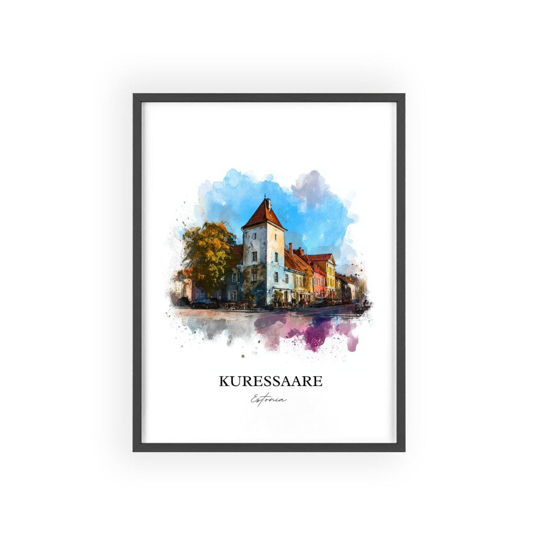 Kuressaare, Estonia – Watercolor Art Print
