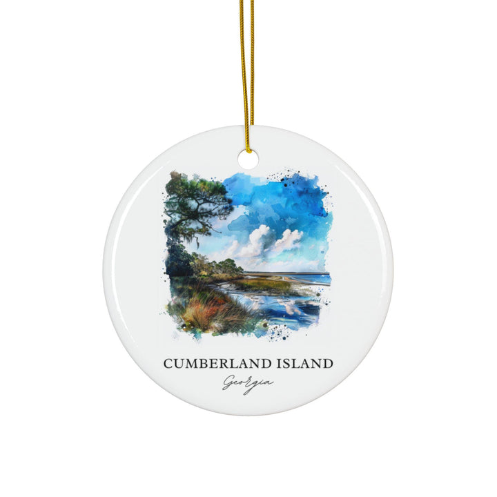 Cumberland Island Ornament: Unique Cumberland Isl Souvenir, Georgia Xmas Decor, and Authentic Cumberland Island Gift