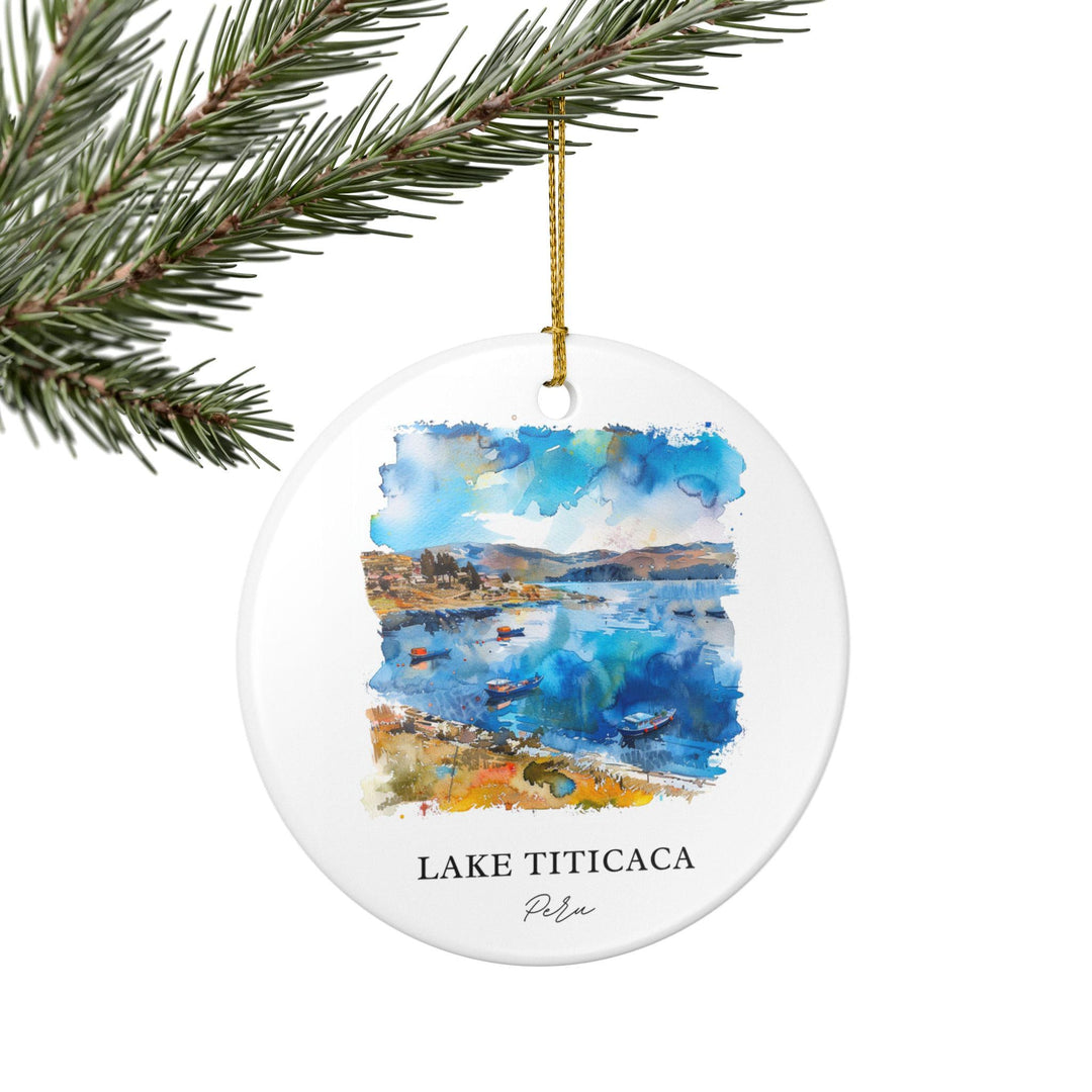 Lake Titicaca Ornament: Unique Lake Titicaca Souvenir, Peru Xmas Decor, and Authentic Lake Titicaca Peru Gift
