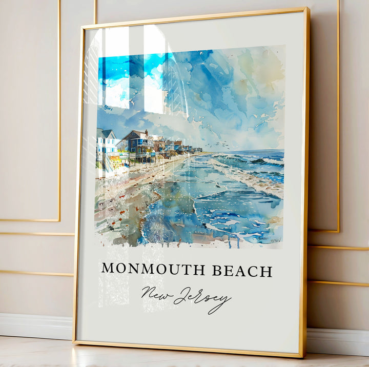 Monmouth Beach Wall Art - Jersey Shore Print