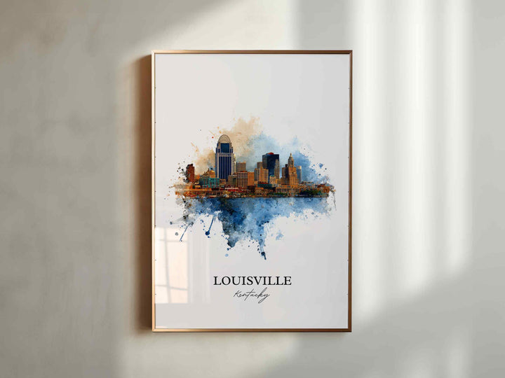 Louisville, Kentucky – Watercolor Art Print